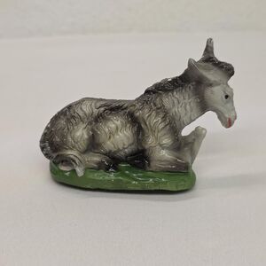 Vintage Donkey nativity scene Creche animal hand-painted 1960 made in Italy